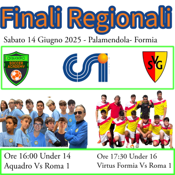 Finali Regionali CSI Under 14 e Under 16: Aquadro e Virtus Formia pronte a rappresentare Latina